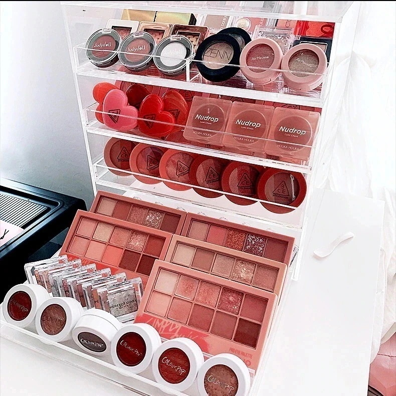 SNSの大人気 メイクケース メイク収納 韓国風 大容量 コスメ収納 メイクボックス 】ラッキーバッグ アクリル 化粧ボックス コスメボックス 引き出し 化粧品 【メガ割 多機能