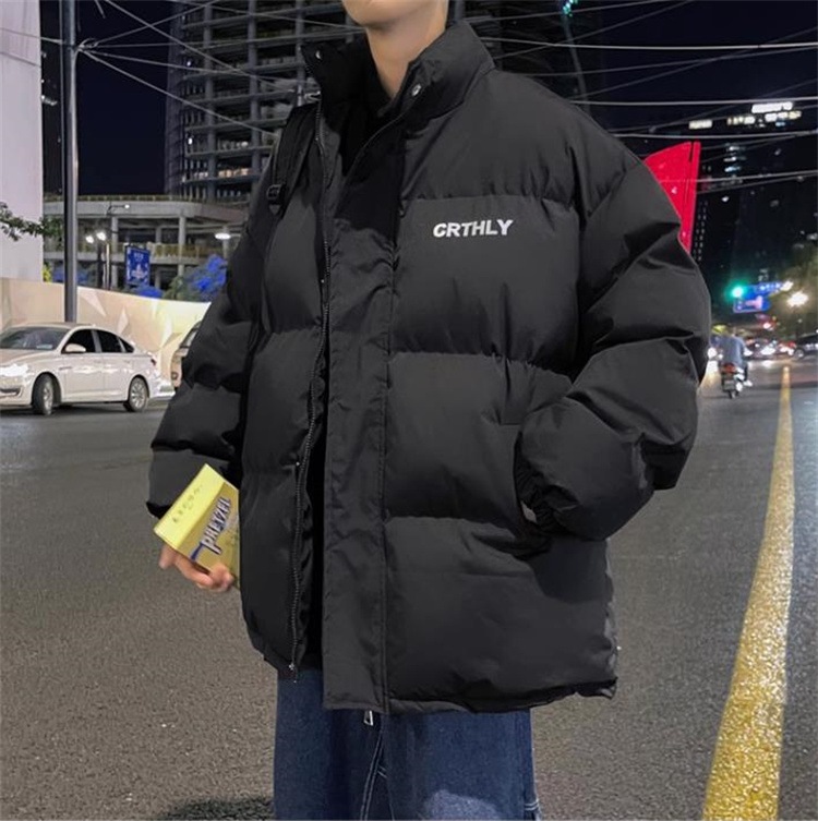 激安セール ダウン 綿入れ 男 冬 厚め 大きめ パン服 ゆったりする フード付き綿服 中綿ジャケット コート 秋冬物 デザインセンス カップルウェア 防寒ジャケット