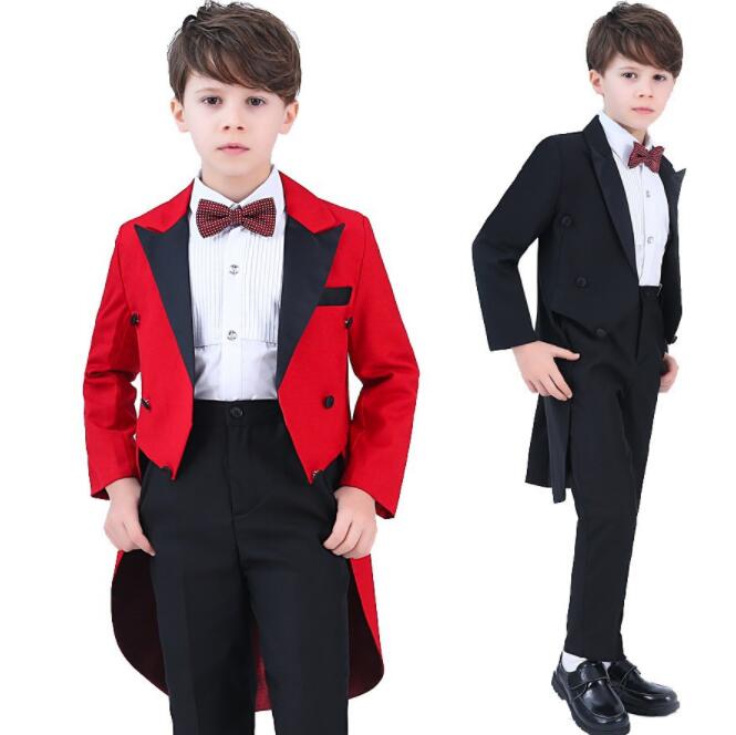 品質良い!店舗お勧め!キッズ タキシード 3点 4点 5点セット 子供 燕尾服 ステージ衣装 礼服 セット 男の子 長袖 長ズボン タキシード 蝶ネクタイ付き ワイシャツ ベスト組合せも可 王子様 お