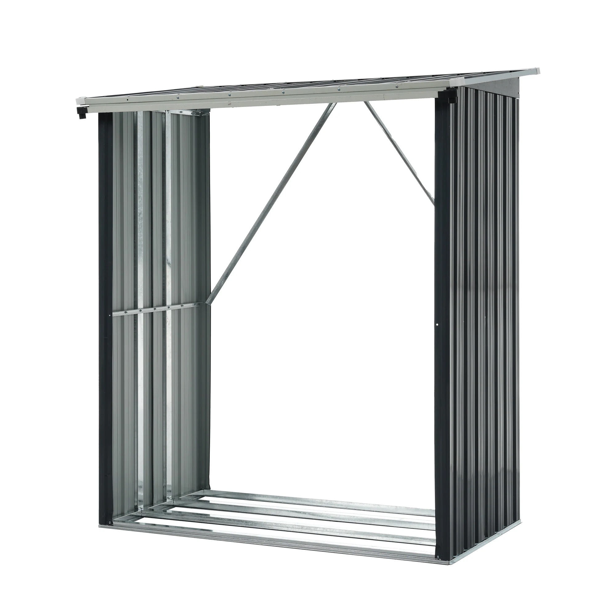 薪小屋 屋外 屋根付き 薪ラック 耐荷重300KG 薪棚 薪ストッカー 薪置き棚 薪ストーブグッズ 薪 ラック 大型 軽量 チール製 収納 整理 保管 乾燥 薪保管 薪収納 アウトドア 暖炉 焚火39