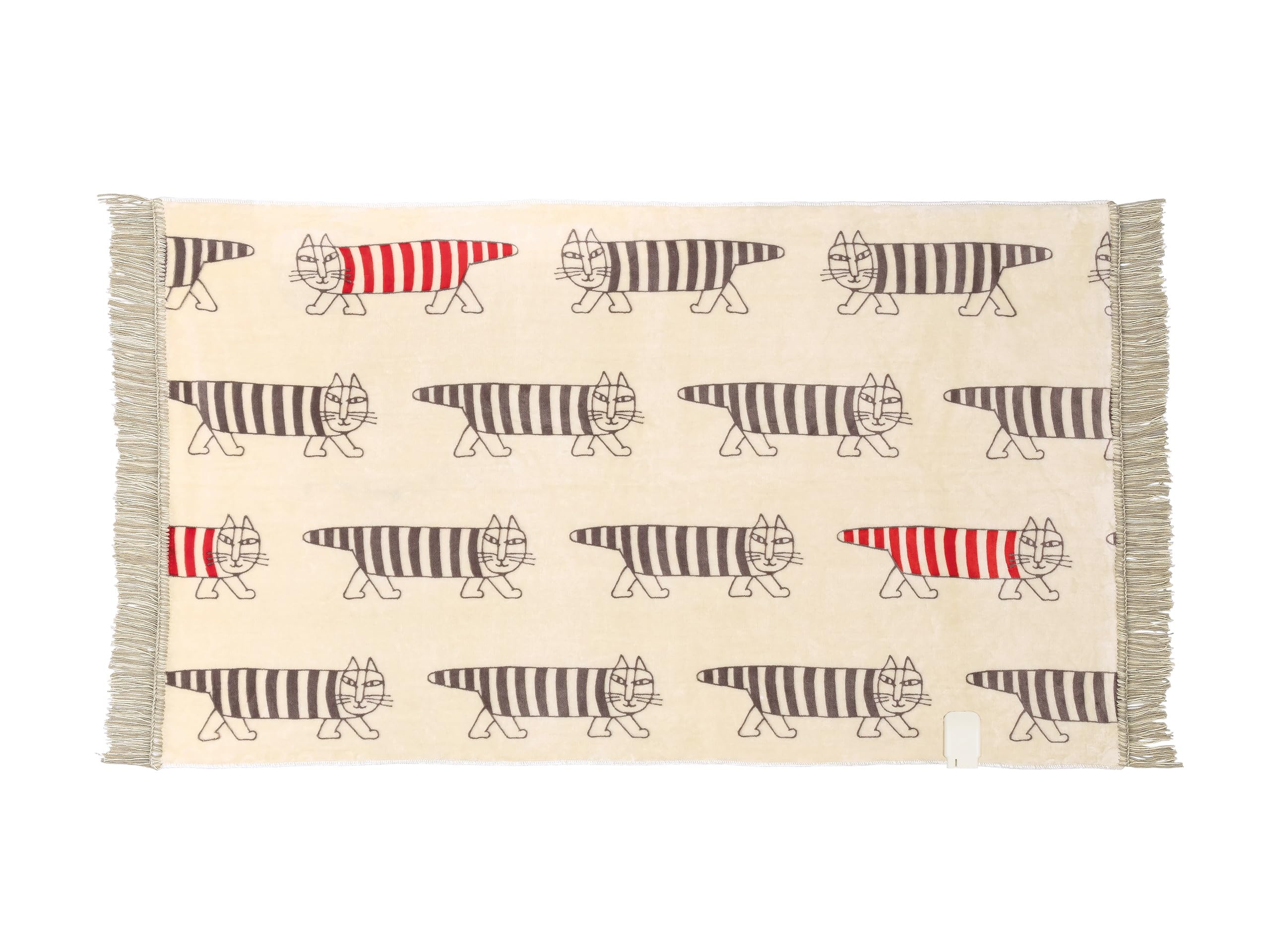 コイズミ 電気ひざ掛け リサ・ラーソン マイキー柄 丸洗い可 130×70cm KDH-L126