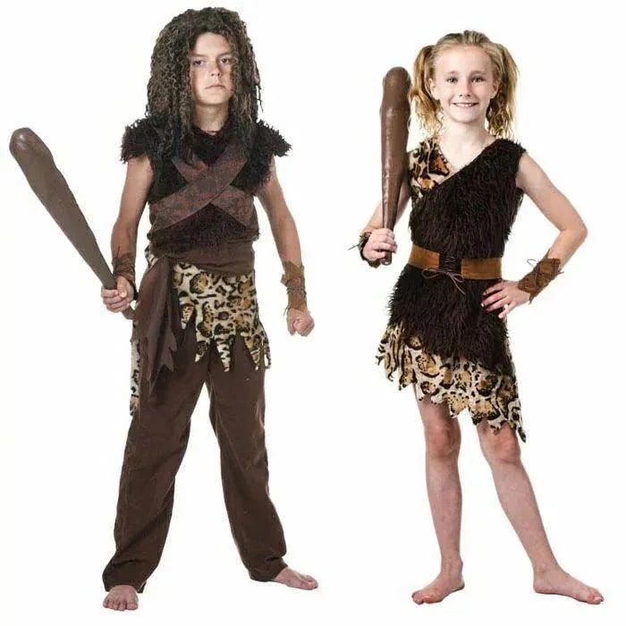 ハロウィン 衣装 子供用 山頂洞人 洞穴 野人 ガール ボーイ 女の子　男の子 ハロウィン コスプレ ハロウィン コスチューム キッズ ハロウィーン　衣装　ハロウィハロウィン