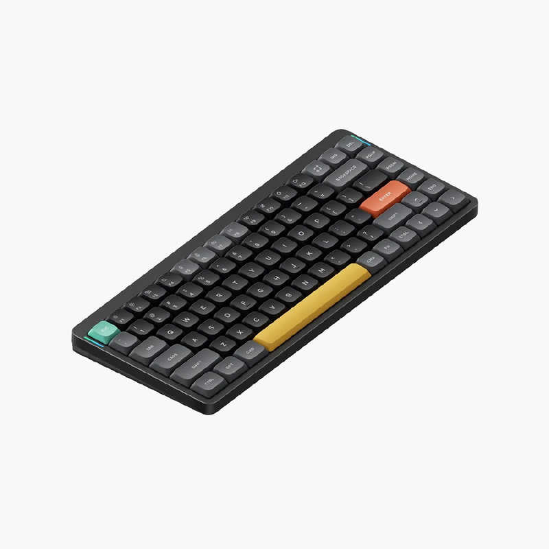 NUPHY　Air75 V2 75％超 薄型ワイヤレスメカニカルキーボード ブラック 茶軸2.0 ［有線・ワイヤレス /Bluetooth・USB (Type-C)］　ba75v2b