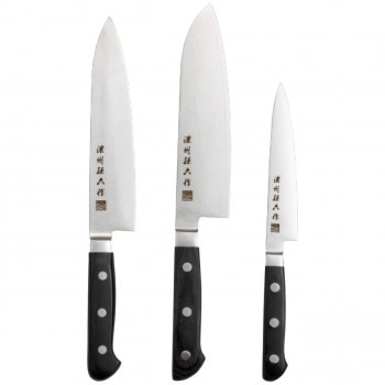 濃州孫六作ダマスカス包丁3点セット 500B 3672-057