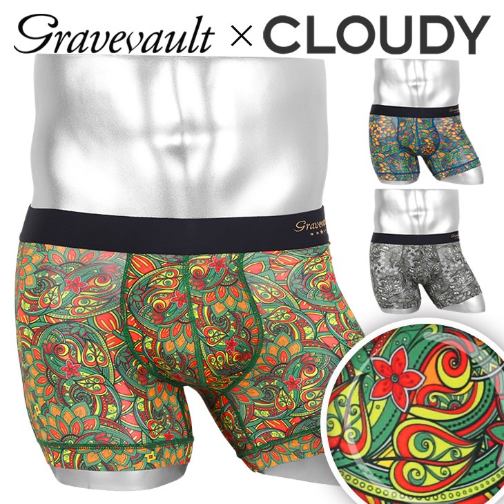 CLOUDY コラボ FLORATICA メンズ ショート ボクサーパンツ 5,584円