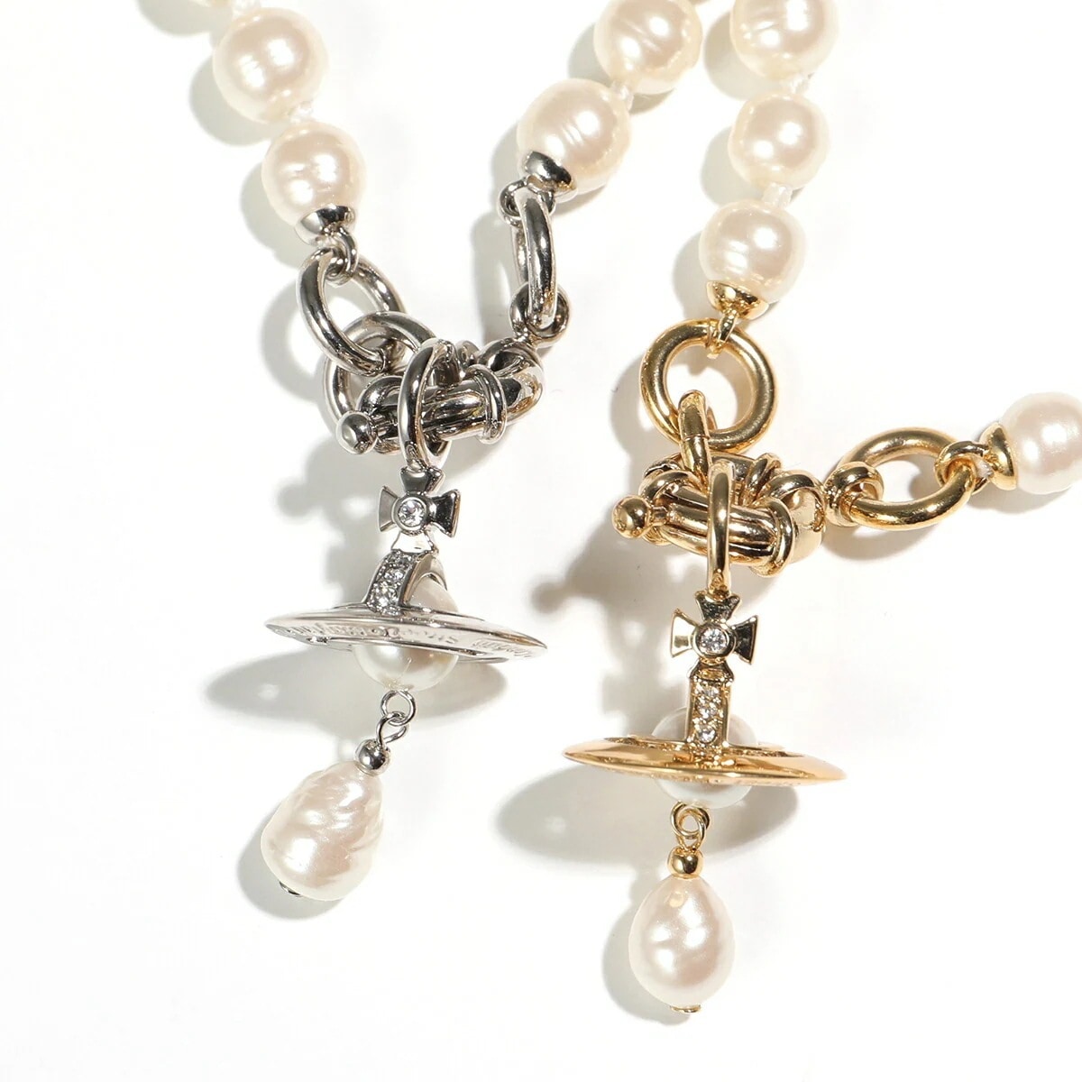 Vivienne Westwood ヴィヴィアンウエストウッド ネックレス ALEKSA アレクサ 63010111 レディース パール オーブ クリスタル装飾 カラー2色