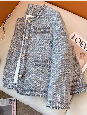 ツイードジャケット レディース トップス きれいめ アウター 羽織り ノーカラージャケット 長袖 ジャケット ショート丈 シンプル フォーマル 秋冬 オシャレ 通勤 着痩せ 入学式 入園式 卒業式 卒