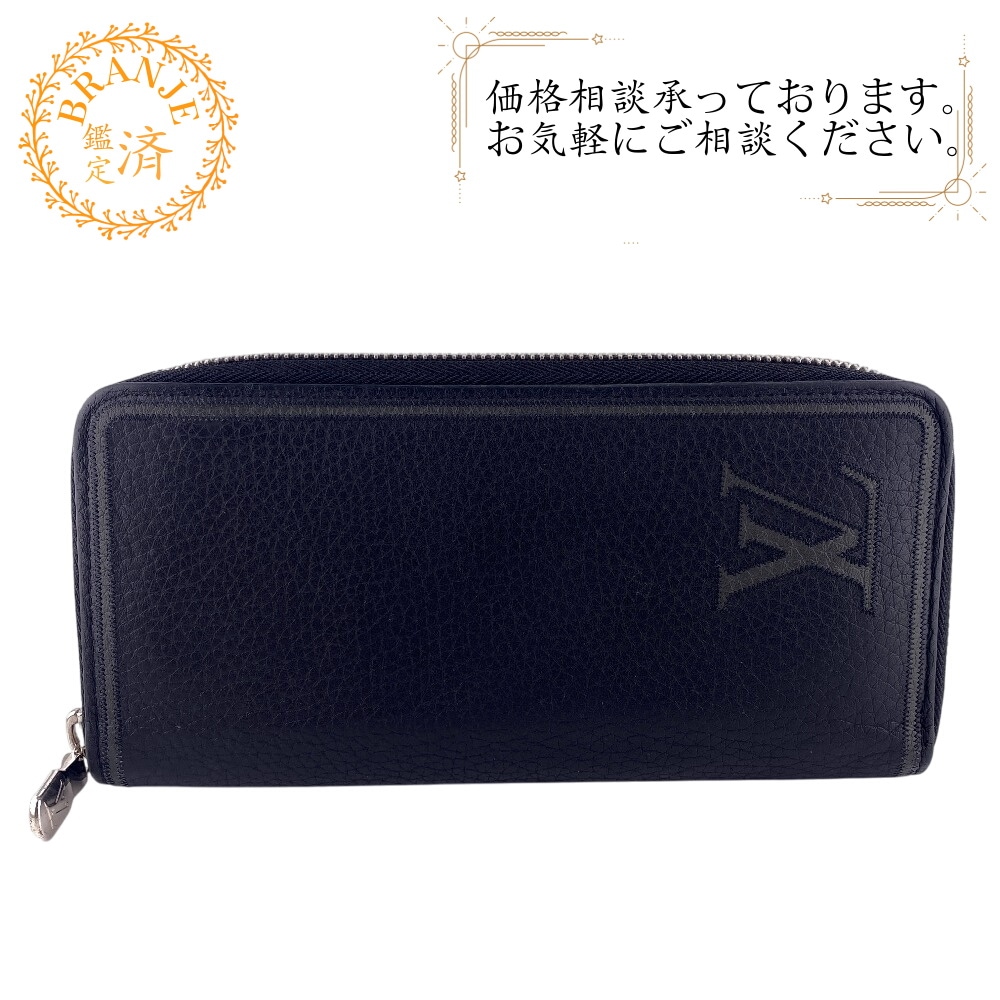 M68228 ジッピーウォレット ヴェルティカル トリヨン 長財布 ブラック ブランド