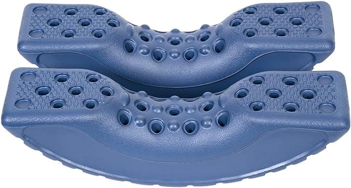 脚踏み バランスボード ストレッチボード ヨガ トレーニング エクササイズ 日本語取扱説明書付き( ブルー)