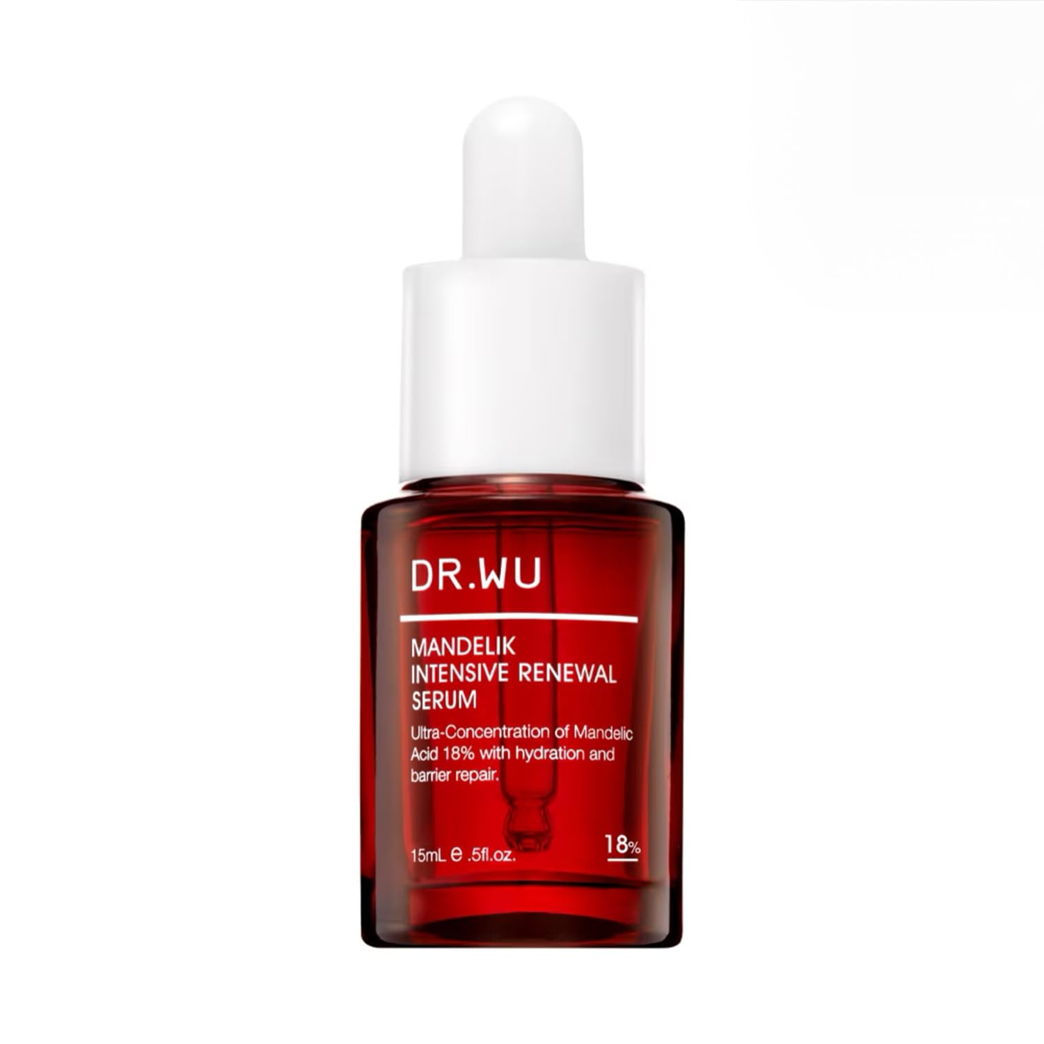 DR.WU (ドクターウー) マンデル酸 18% ピーリング 美容液 15mL 角質除去・毛穴ケア くすみ対策 敏感肌向け 低刺激 マイルドピーリング 保湿成分配合 高濃度 AHA 導入美容液 台湾コ