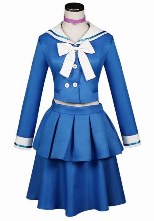 ニューダンガンロンパV3 風 茶柱転子 (ちゃばしらてんこ) コスチューム コスプレ衣装 8点セット サイズ S―XXL