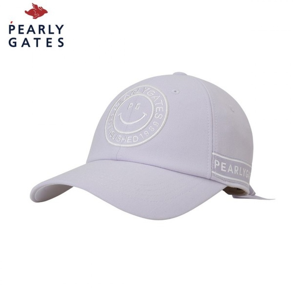 (Paris Gates) レディーススマイルデタッチャブルリボンロゴエンブロイダリーボールキャップ