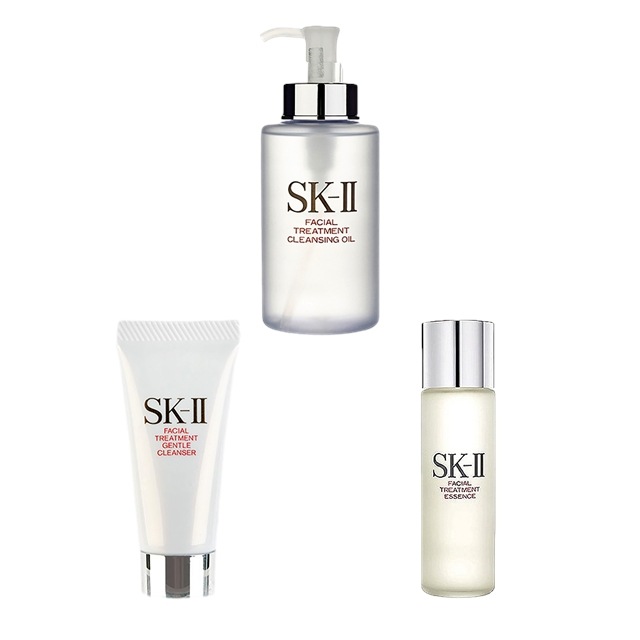 エスケーツー（SK-II／SK2） ピテラベーシックケア 3点セット/FTクレンジングオイル 250ml ＋ FTエッセンス 30ml ＋ FTジェントルクレンザー 20g