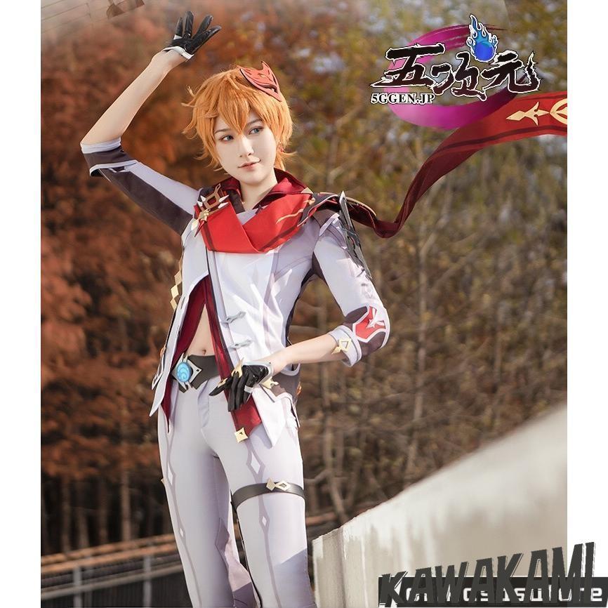 2026新品販売 猫と三丁目　原神 コスプレ　タルタリヤ　衣装　ウィッグ　武器　追加可