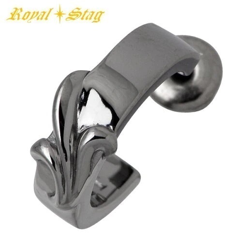 ロイヤルスタッグゼスト Royal Stag シルバー ピアス フープスタッド 1個売り 片耳用
