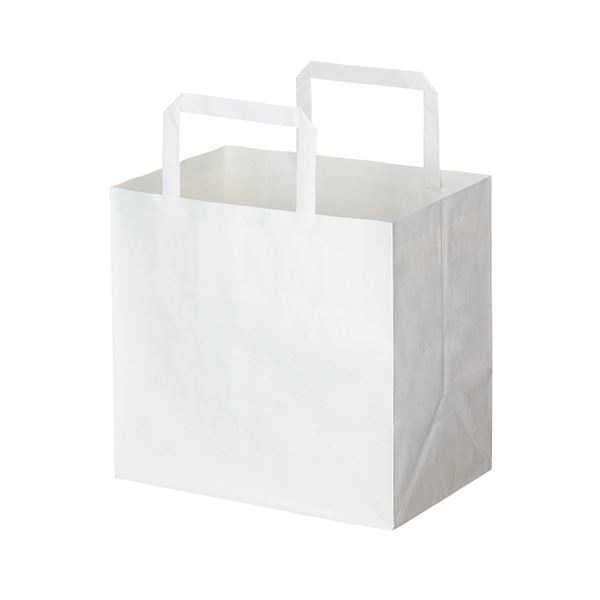 (まとめ) HEIKO Hフラットチャームバッグ220-1 白 #003277305 1パック(50枚) 10セット