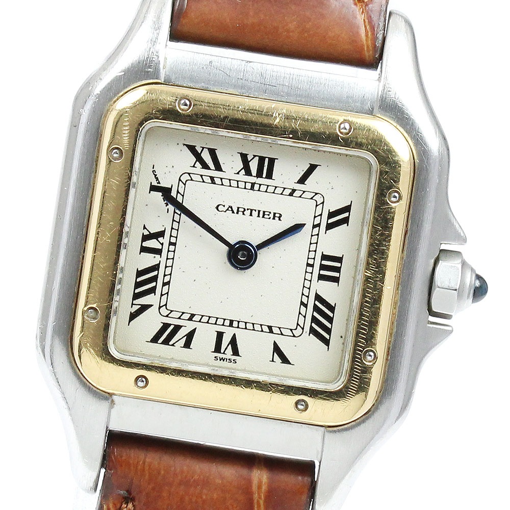 カルティエ CARTIER W250295D パンテール SM YGベゼル コンビ クォーツ レディース _907578【中古】