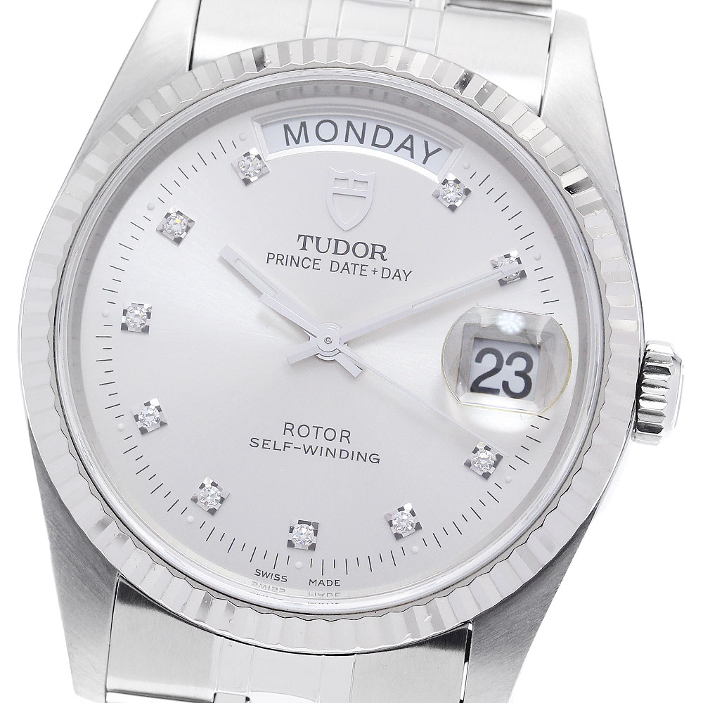 チュードル TUDOR 76214 プリンス デイトデイ 10Pダイヤ WGベゼル 自動巻き メンズ _895506【中古】