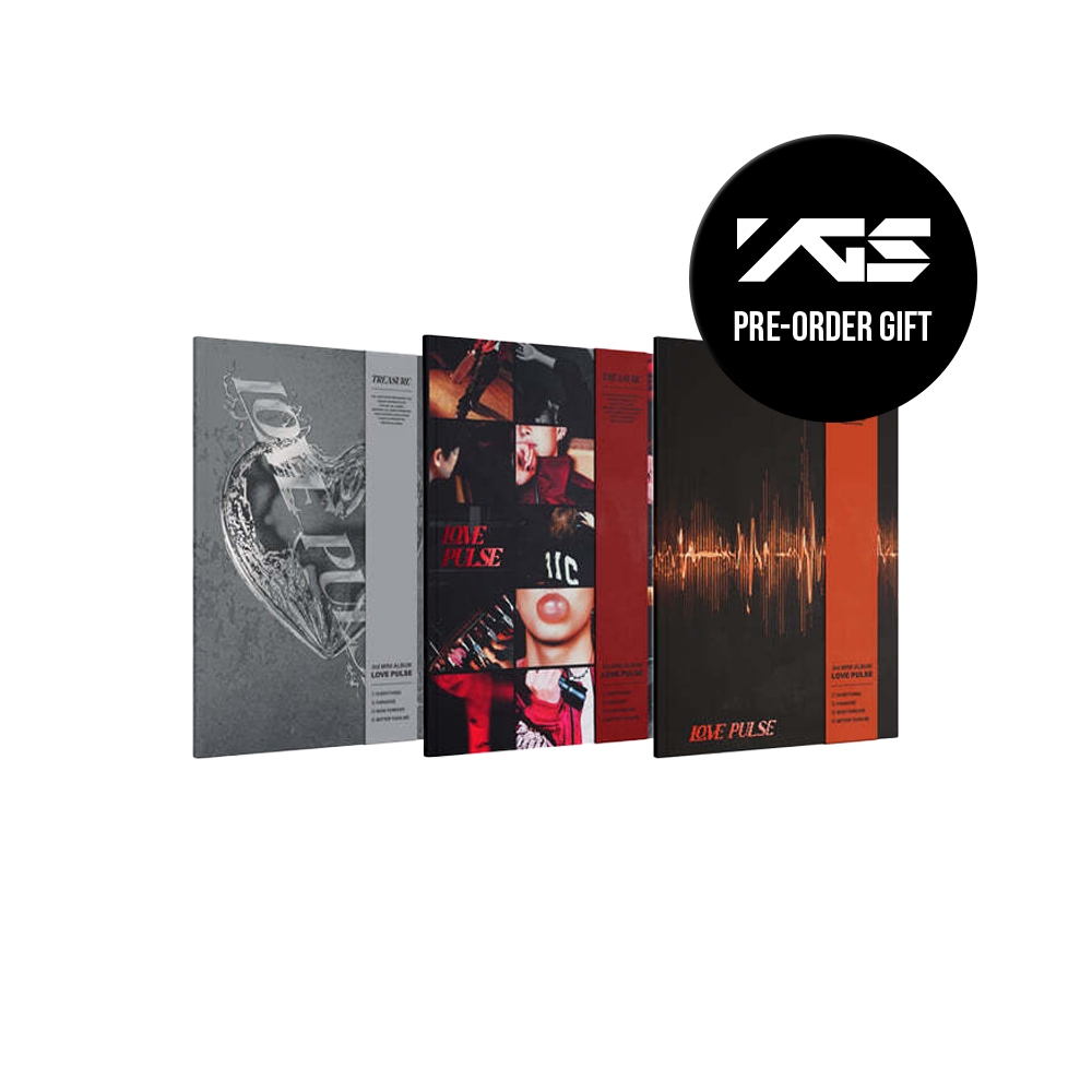 【YG特典選択】 TREASURE - LOVE PULSE / アルバム3種セット/ METAL / STREET / ROCKCHIC / PHOTOBOOK VER