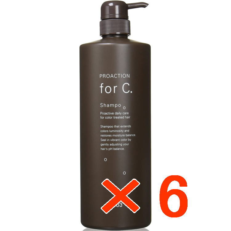 【送料無料】 ナンバースリー 003 ／ forC. ／ プロアクション フォーシー シャンプー 1000ml ポンプ 【6個セット】