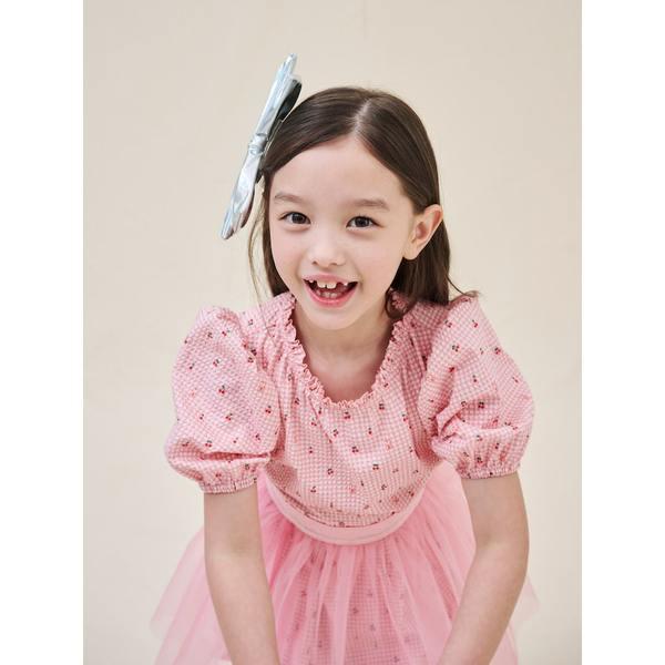 [BEANPOLE KIDS] [ラブリービンキーガールズ] 3WAYチェリーオールオーバーワンピース&シャースカートSET ライトピンク (BI5