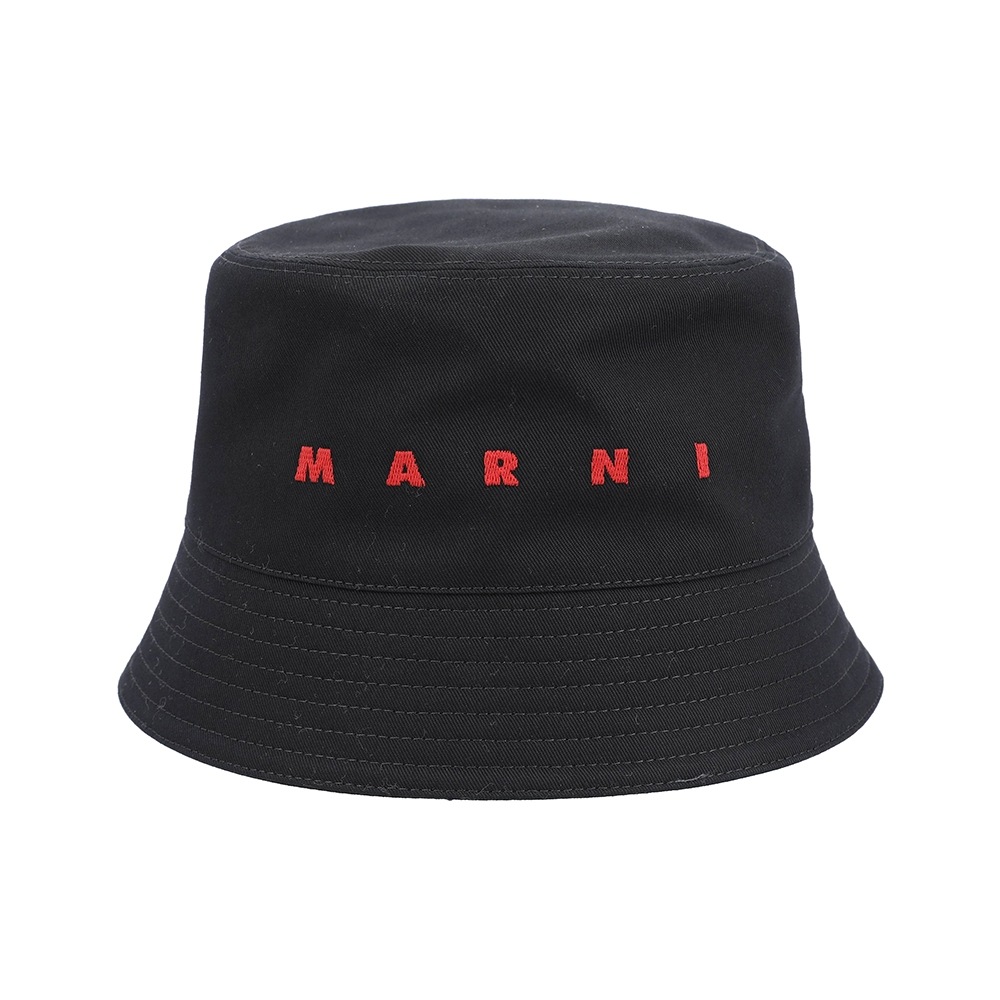 Marni CLZC0110S0 UTC311 00N99 ロゴエンブロイダリーバケットハット