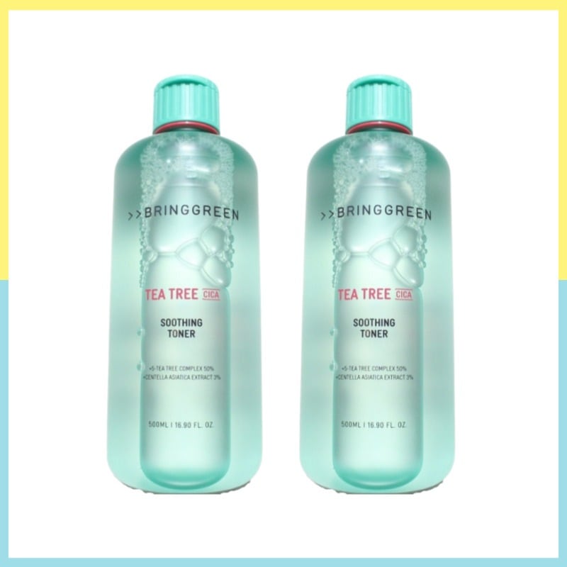 【大容量500ml×2】 ティーツリーシカスージングトナー 毛穴×皮脂ケア×低刺激・韓国人気化粧水・敏感肌にも