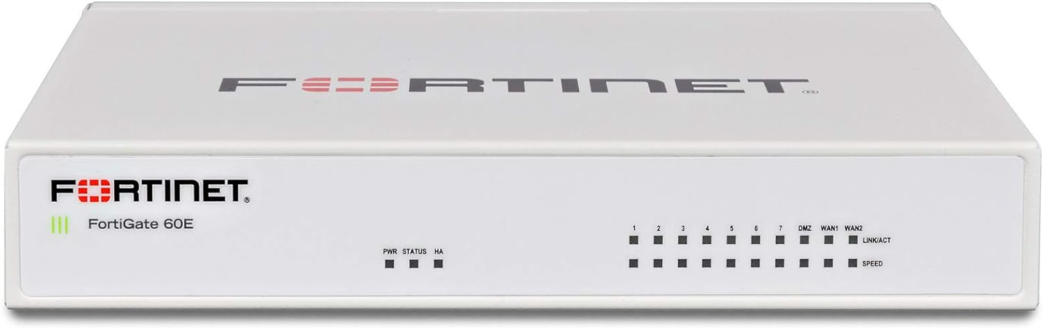 Fortinet FortiGate / FG-60E n NGFW Firewall Appliance, 10 x GE RJ45 ports by Fortinet