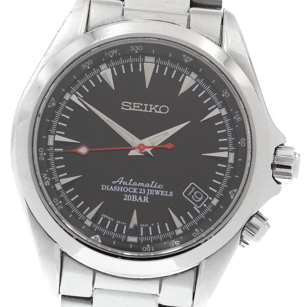 セイコー SEIKO SARB015/6R15-00E0 メカニカル アルピニスト デイト 自動巻き メンズ _920341【中古】