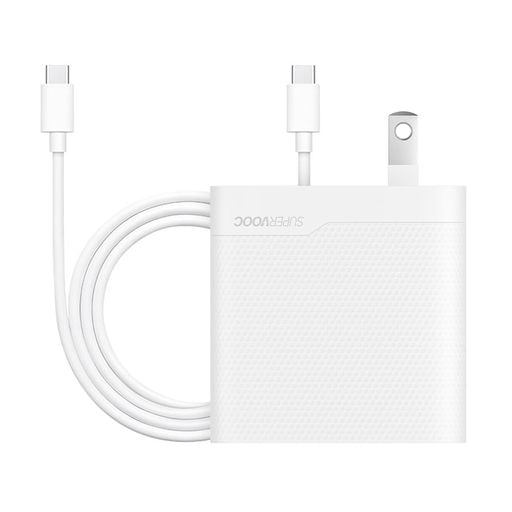 OPPO SUPERVOOC 67W デュアルポート急速充電アダプター(TYPE-C TO TYPE-Cケーブル付き)