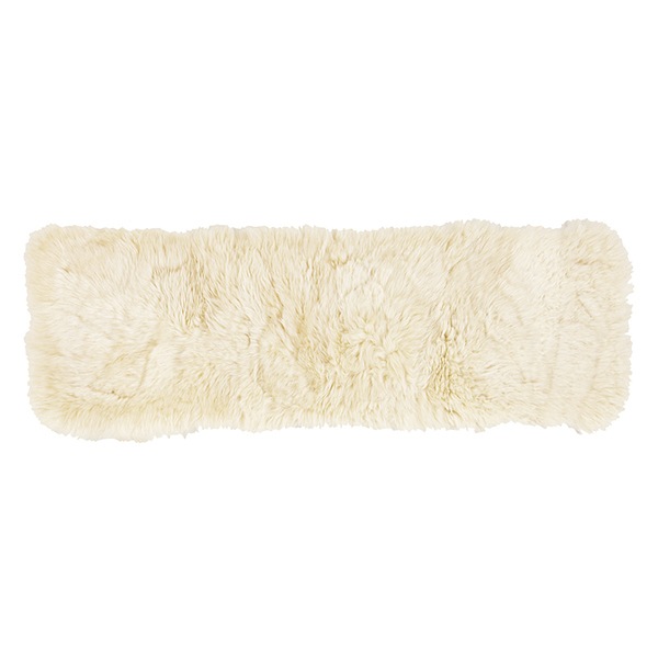 240619314 天然 ムートン ロングクッション M-511-F BE ベージュ 約38120cm メーカー直送