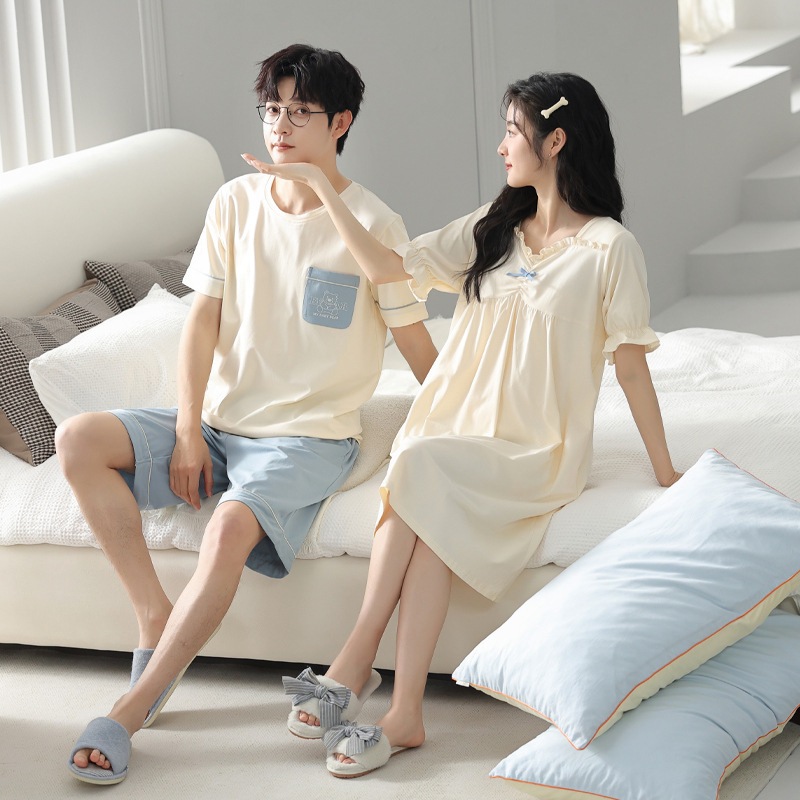 ペアルック ナイトウェア ペアパジャマ なら部屋着 ばかりでなく近くのコンビニにも行けます