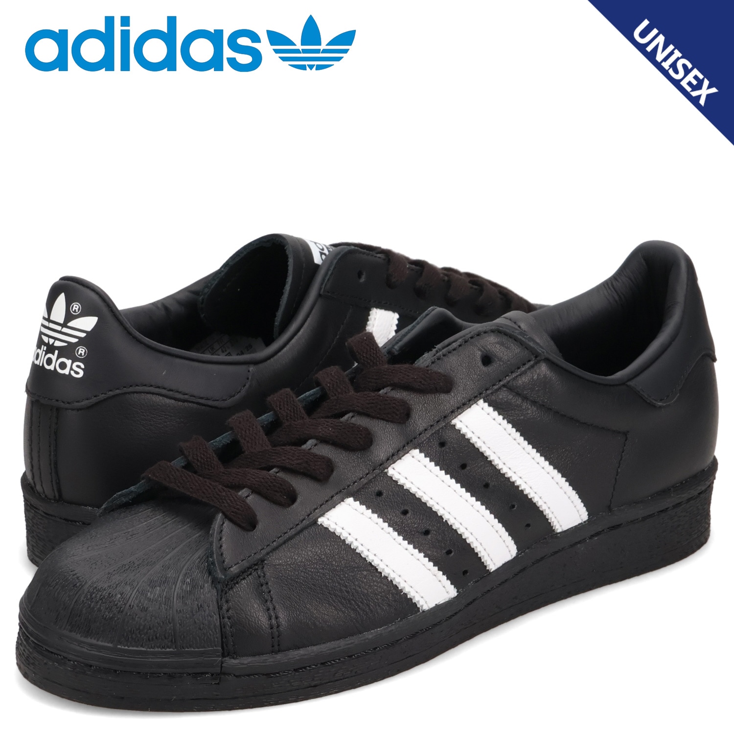 スーパースター 82 スニーカー メンズ レディース ブラック 黒 JI2026