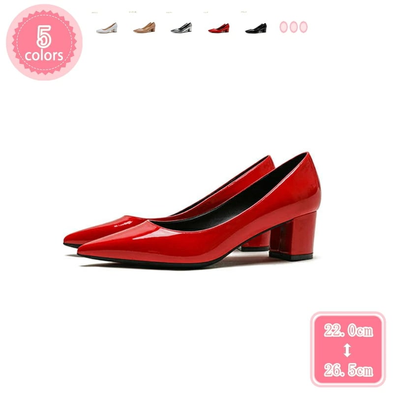 1000円OFFクーポン パンプス 通勤 オフィス 春 夏 靴 美脚 シンプル ミドルヒール 歩きやすさい 痛くない 疲れない 履きやすい レディースパンプス カジュアル ポインテッドトゥ シューズ
