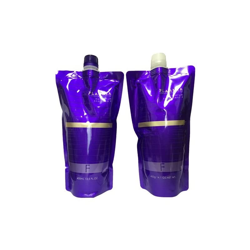 【即納】ミルボン MILBON プラーミア ヘアセラム シャンプーF＆トリートメントF 各400mL レフィルセット