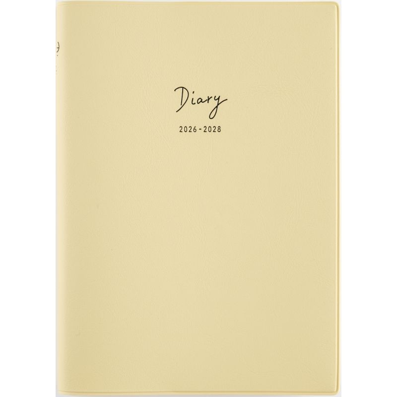 （まとめ買い）高橋書店 2026年版1月始まり No.344 3年DIARY B6判 クリームイエロー [x3]
