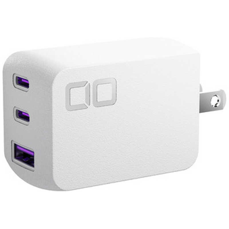 CIO　NovaPort TRIO II 67W2C1A ［3ポート /USB Power Delivery対応 /GaN(窒化ガリウム) 採用］　CIO-G67W2C1A-N2-WH