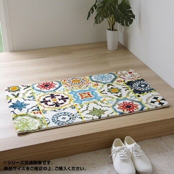 玄関マット トルコ製 ウィルトン織 『ダンテ』 約70x120cm 2045179