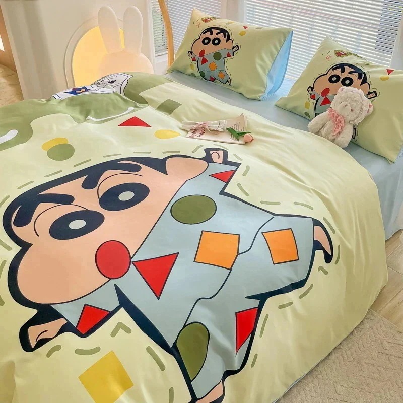 天糸四点セットクレヨンしんちゃん漫画布団カバー寮シーツ三点セットベッド笠寝具ミッキー 4,996円