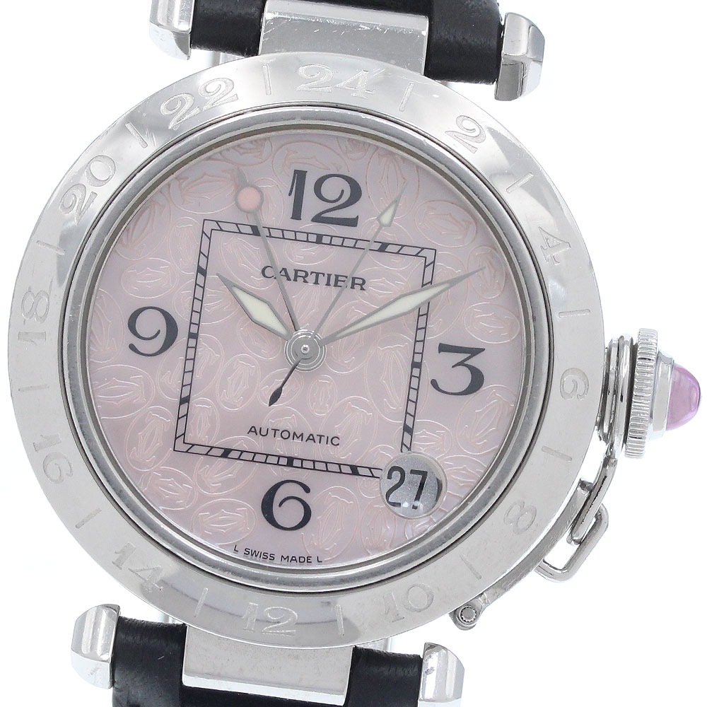 カルティエ CARTIER W3107099 パシャC メリディアン クリスマス限定 GMT 自動巻き レディース 箱・保証書付き_959492【中古】