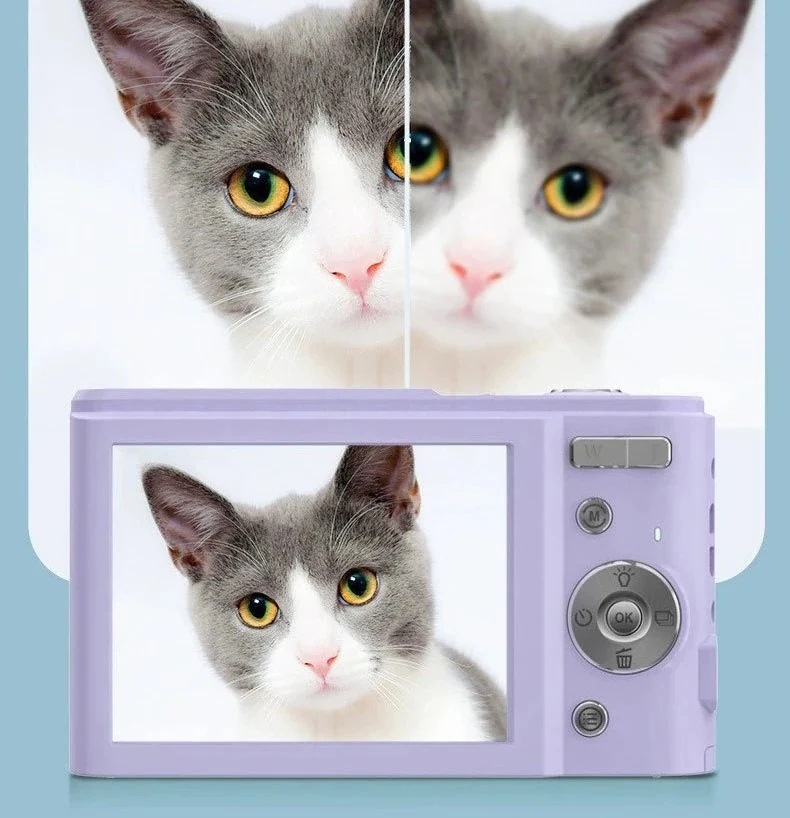 【限定販売】デジカメ デジタルカメラ 小型 4400万画素 高画質 1080P録画 16倍ズーム 2.4インチIPS画面 自撮り可 電子手振れ補正 電子手振れ補正 多機能