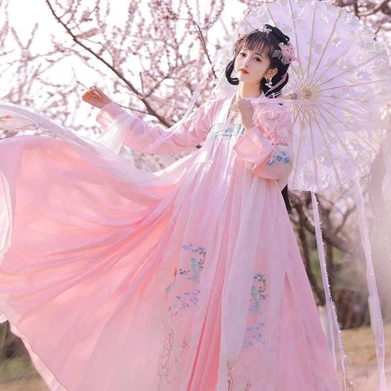 【2024新品追加】【最安値挑戦】新入荷春夏秋と冬フルセットに刺繍漢服レディースワンピース/漢服 コスプレ/漢服大人用-59