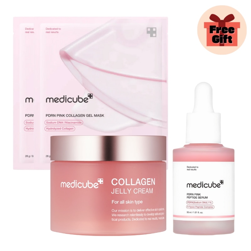 コラーゲンジェルクリーム 50ml+PDRNピンクコラーゲンゲルマスク, 2枚+PDRNピンクペプチドアンプル, 30ml