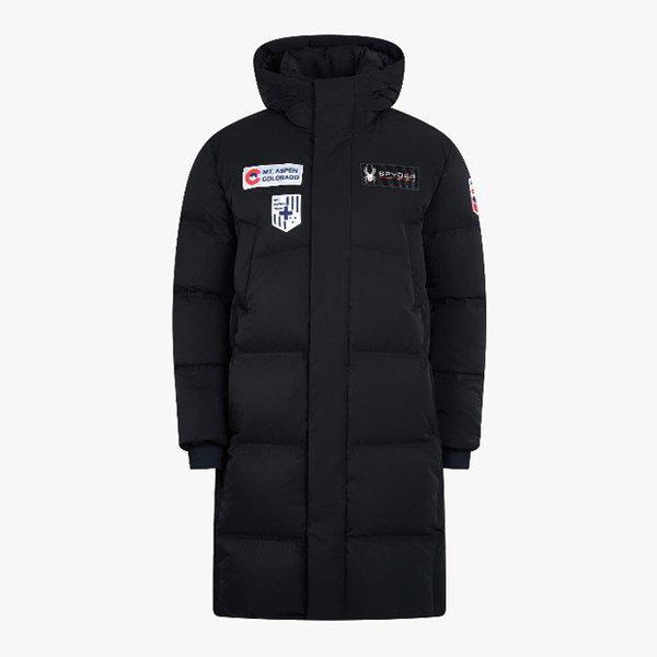 パディングダウンジャケット PQF SPJWCNDJ305M-BLK パトロールロングダウン