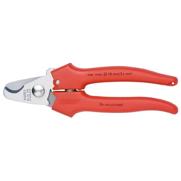KNIPEX クニペックス ケーブルカッター 耐衝撃性プラスチックコーティング 全長165mm パック入 9505-165SB
