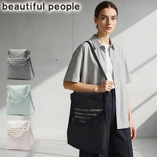 トートバッグ レディース メンズ A4 大きめ バッグ ショルダーバッグ 軽量 斜めがけバッグ 2WAY 日本製 alphabet embroidery flap bag 1515611993