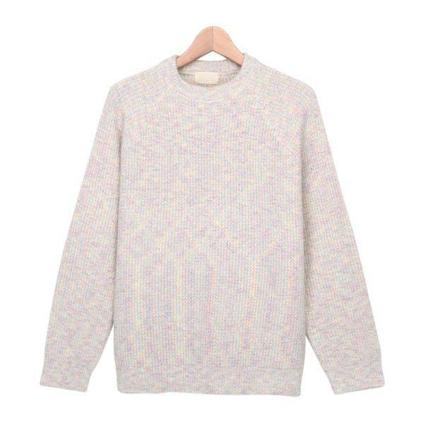 ニット SCN013 6COLOR ラウンド 長袖 Tシャツ シミラールック