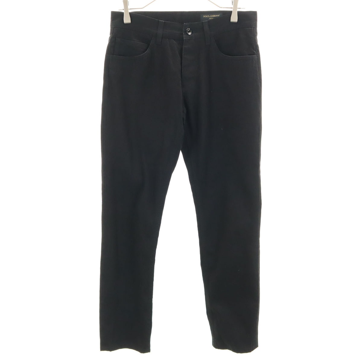DOLCE&GABBANA DENIM ドルチェアンドガッバーナ デニム イタリア製 ロングパンツ 44 ブラック メンズ 古着