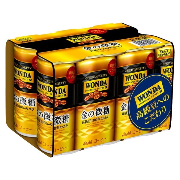 ワンダ 金の微糖 185gx6x5 メーカー直送