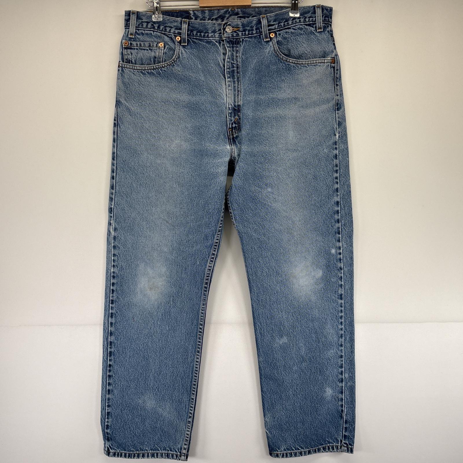 古着 デニムパンツ 505 ストレート ジップフライ ジーンズ ジーパン 5ポケット 長ズボン w40 L30 ブルー メンズ 4,950円